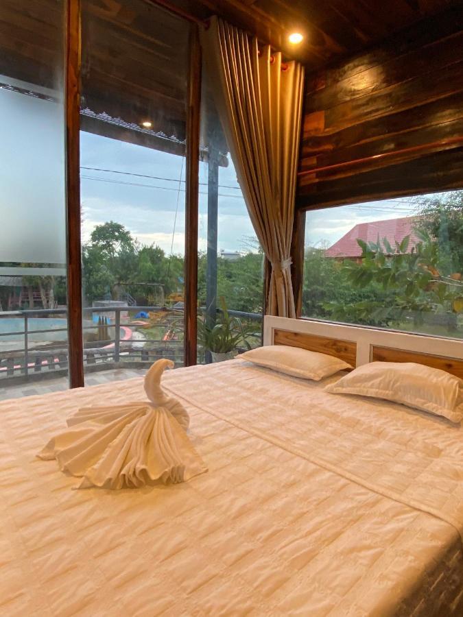 Rice Straw Green Lodge- Resort Quan Tom Eksteriør billede